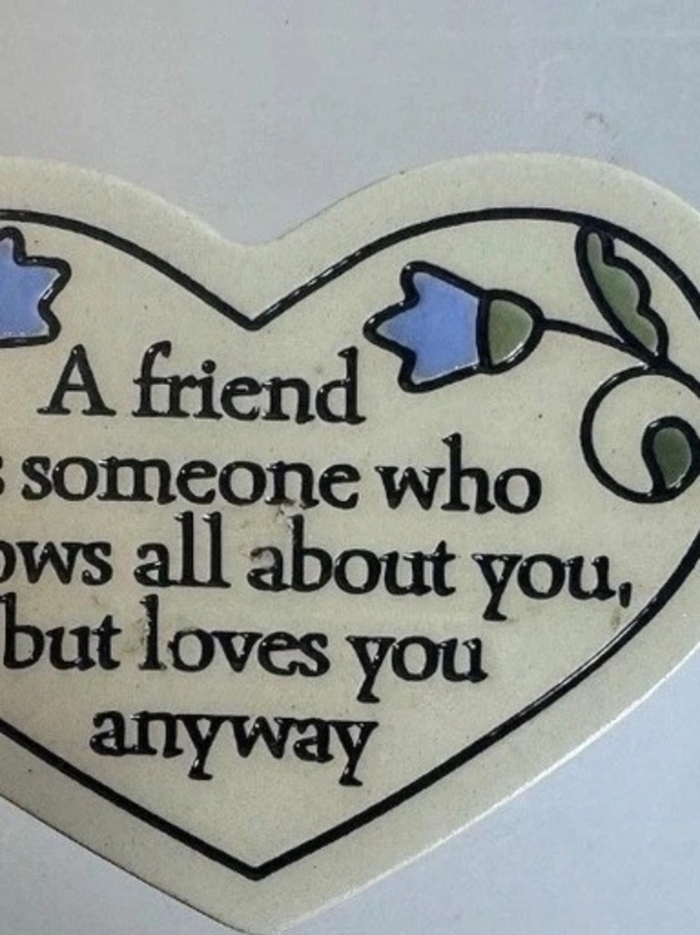 Spooner Creek Designs WI Magnet Friendship Ceramic Magnet Floral